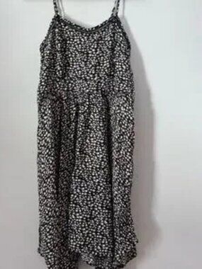 Black and Cream Textured Dress